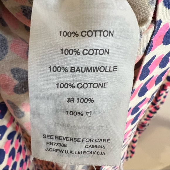 2/$15 Crewcuts girls 12 short dress blue pink hearts elastic waist back zipper - Picture 9 of 9